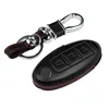 New Item 3 Buttons Car Auto leather Skin Shell Key Holder Case Cover for Almera Altima Armada Qashqai Cefiro Key Cases with OEM