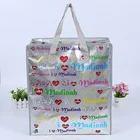 wholesale shopping laminated pp woven bag with zipper