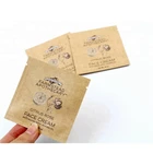 Biodegradable Kraft Paper Face Cream Packaging Cosmetic Sample Sachet