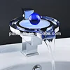 Professional manufacture stainless steel sink led light electric bathtub waterfall faucet