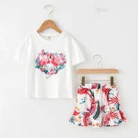 Kids clothing sets girls summer outfit with flamingo pattern including T-shirt+ printing skirt+pants
Kids clothing sets girls summer outfit with flamingo pattern including T-shirt+ printing skirt+pants