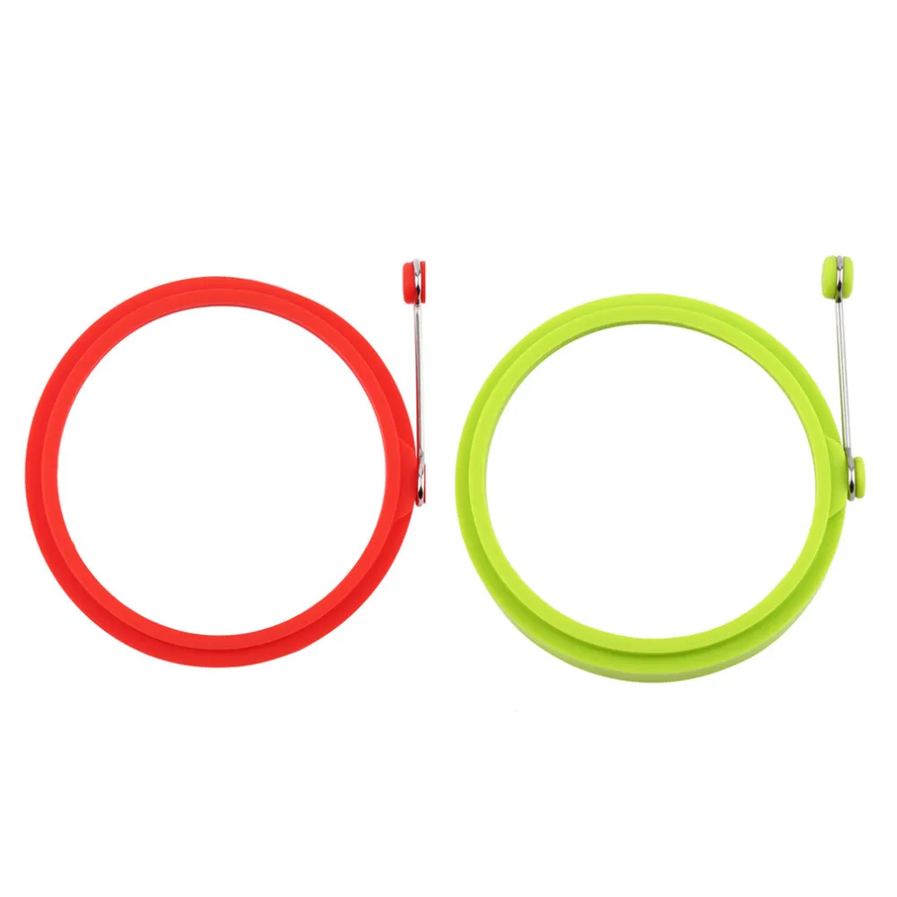 New Creative round Shape Silicone Omelette Shaper Egg Fried Frying Pancake Cooking Mould Breakfast Essential