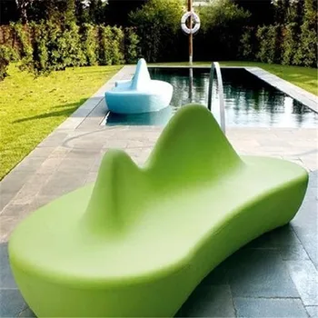 Fiberglass Big Round Commercial Waiting Bench Seat Chair For