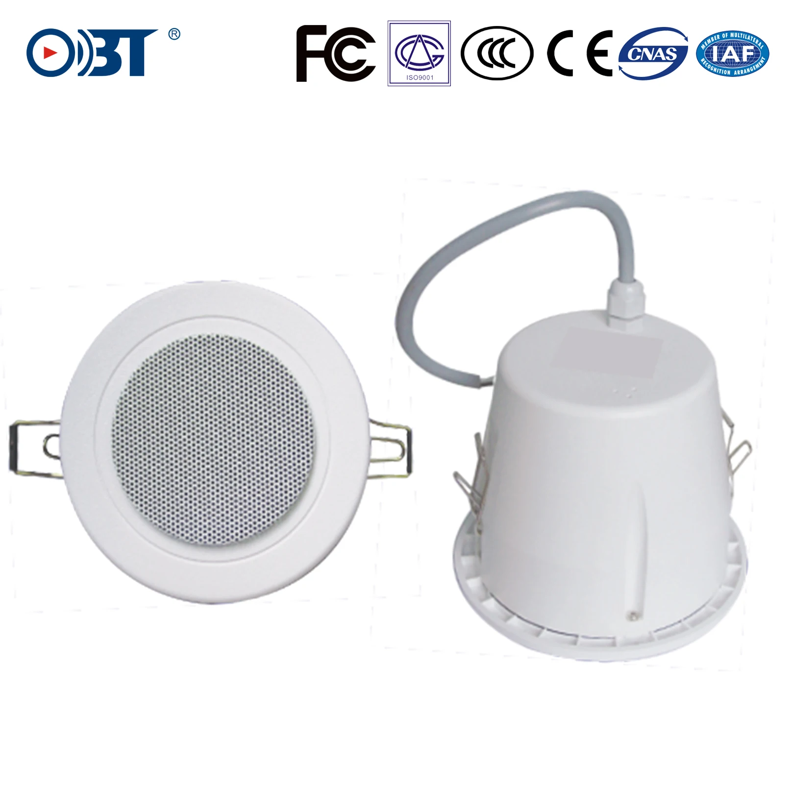 Obt 702 3w Small Size 2 5 Waterproof Ceiling Speaker For Hotel