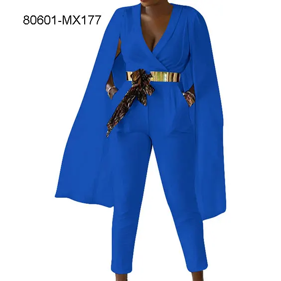 80601-MX177 Fashion African 3 colors one piece casual jumpsuit with bat long sleeve for women
80601-MX177 Fashion African 3 colors one piece casual jumpsuit with bat long sleeve for women