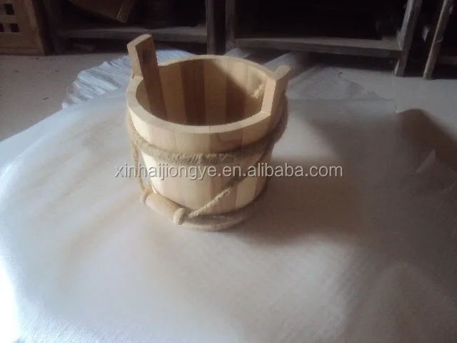 wooden bath bucket