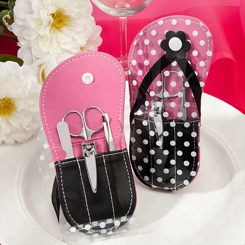 Wedding Return Gifts White Dots Pink and Black Flip Flop Design Manicure Pedicure Set, As the photo
Wedding Return Gifts White Dots Pink and Black Flip Flop Design Manicure Pedicure Set, As the photo