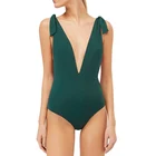 Knots design one piece swimsuit woman swimwear 2019 brazilian sexy fancy bikini