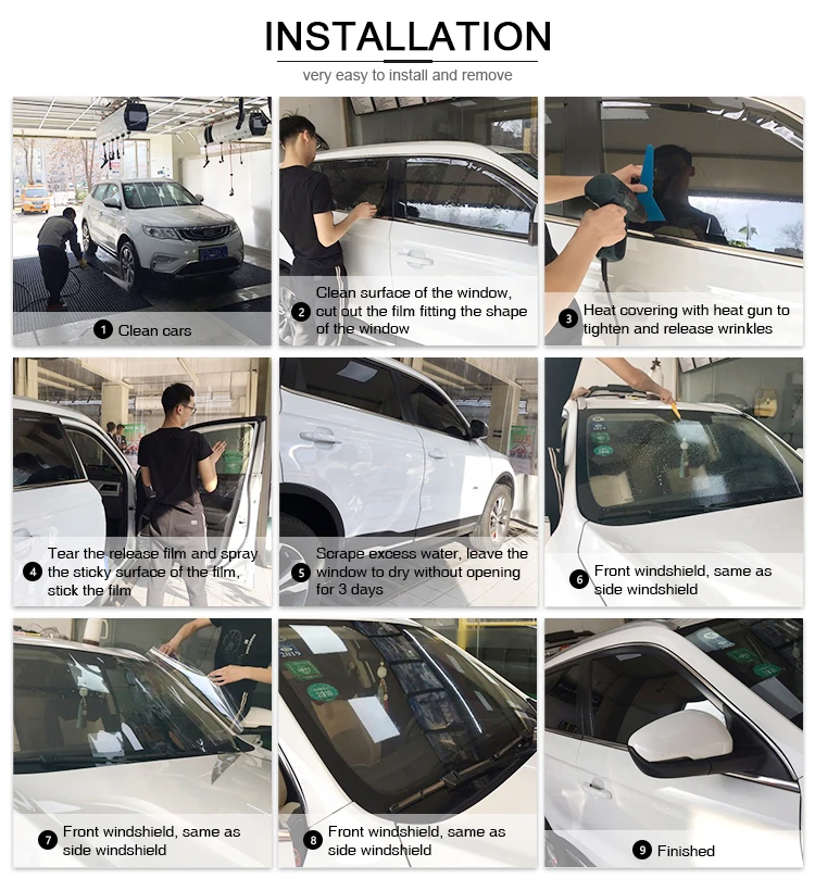 anti-glare car window tint film
