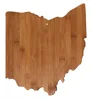 Totally Bamboo State Cutting & Serving Board, Ohio, 100% Bamboo Board for Cooking and Entertaining