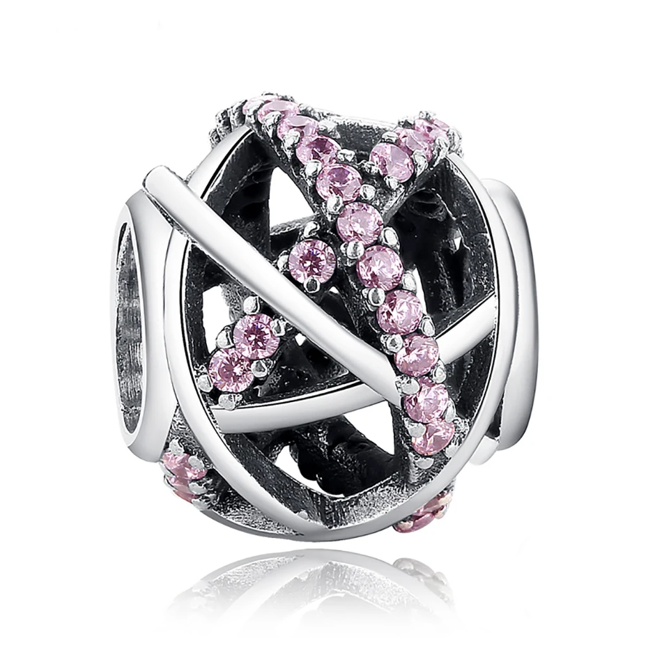 925 Sterling Silver Pink Crystal Charm Fit Bracelet Necklace Accessories Bead Jewelry Making
925 Sterling Silver Pink Crystal Charm Fit Bracelet Necklace Accessories Bead Jewelry Making