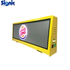 animation digital billboard seks video car top advertising led taxi top led display