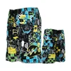 OEM apparel 100% polyester funny swimwear custom hawaiian african print shorts