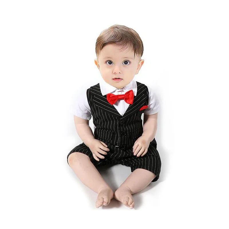 s18097a newborn baby romper bowknot overalls for newborn boys