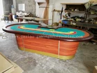 96'' Inch Luxury Casino Grade Professional Baccarat Poker Table with Metal Dealer Chips Tray