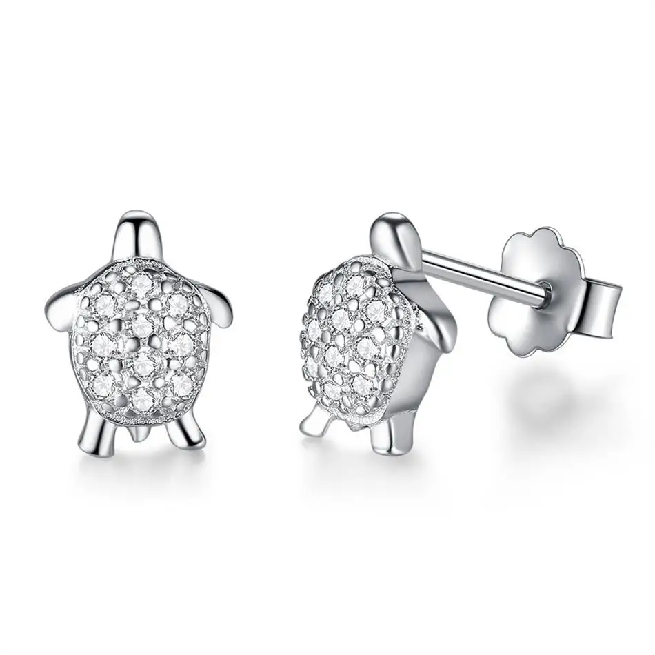 Lovely 925 Sterling Silver Cubic Zirconia Tortoise Stud Earrings For Women Girls Genuine Silver Jewelry Gift
Lovely 925 Sterling Silver Cubic Zirconia Tortoise Stud Earrings For Women Girls Genuine Silver Jewelry Gift