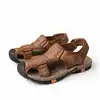 high quality stock leather men closed toe sandals