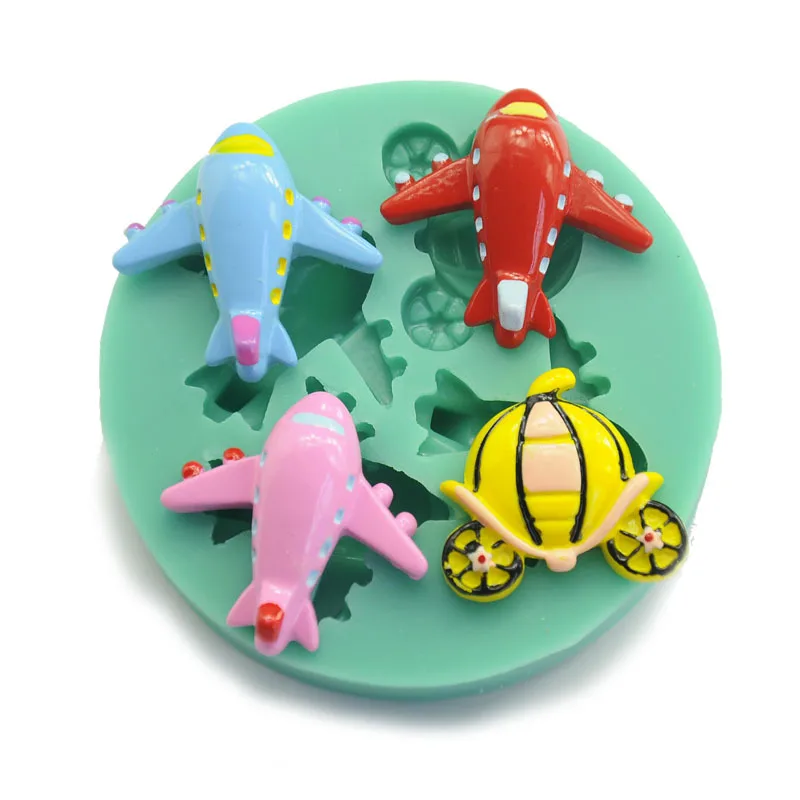 Hot Cake Aircraft Design Silicone Soap Cake Mold Fondant Cake DecoratingTools Decoration Chocolate Silicone Mold Mould