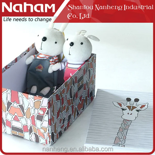 naham small flat pack folding file style storage gift box