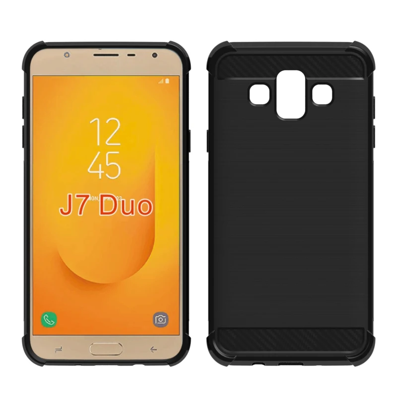 2018 Newest Phone Case For Samsung Galaxy J7 Duo For Samsung Galaxy J7 Duo Mobile Cover Drop Protective Anti Slip Scratch Resistant Shock Absorption Clear Slim Factory Wholesale Case Transparent Silicone Clear Bumper Case Cove