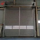 Insulated steel metal high speed spiral soundproof rapid roll up security door