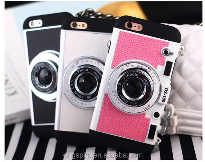 2 in 1 Fashion 3D Creative Stereoscopic Shaped Camera Phone Case For iPhone 6 6Plus Makeup Mirror Holder Cover
2 in 1 Fashion 3D Creative Stereoscopic Shaped Camera Phone Case For iPhone 6 6Plus Makeup Mirror Holder Cover