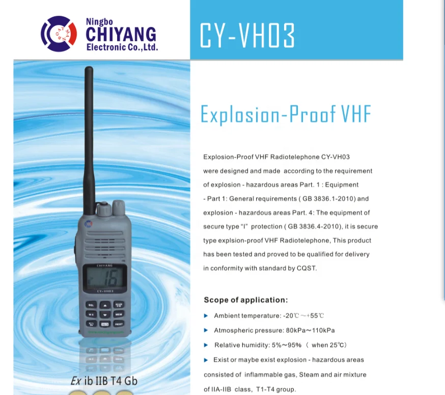 Fire fighting Handheld VHF Transceiver Radio Walkie Talkie, View