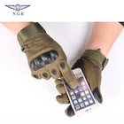 Touch Screen Army Tactical Gloves Military Rubber Hard Knuckle Full Finger Gloves for Cycling and Motorcycle