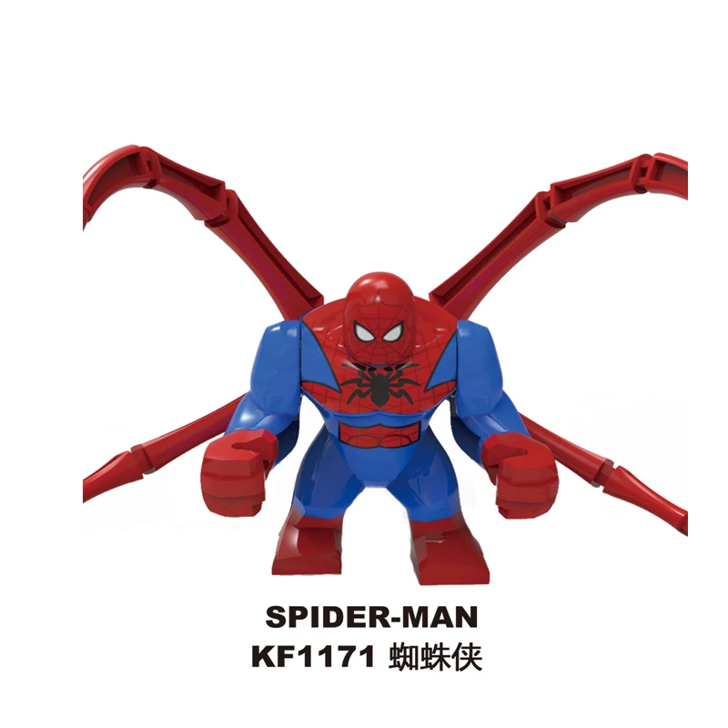 KF6092 conjunto de bloques de construcción de grandes figuras de acción Spiderman Juguetes