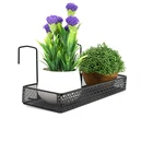 Desk rack rack office flower stand desktop flower pot small wrought iron hanging office pot storage