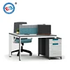 Wholesale metal office computer table modern office desk with drawer cabinet