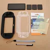 Newest 9 in1 Accessory Pack Kit Skin Crystal Silicone Case Cover Protector Tuoch Stylus Strap Card For Sony For PS Vita For PSV