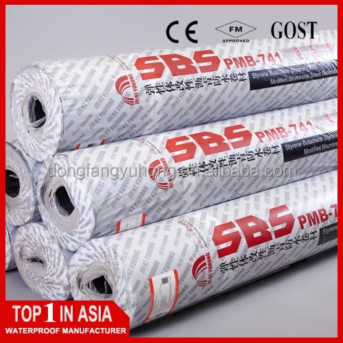SBS / APP asphalt waterproof membrane, bituminous waterproof membrane -- China factory sales directly