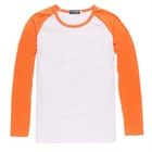 Wholesale Custom High Quality Blank Long Sleeve Clothing Fashion White T shirt For Men