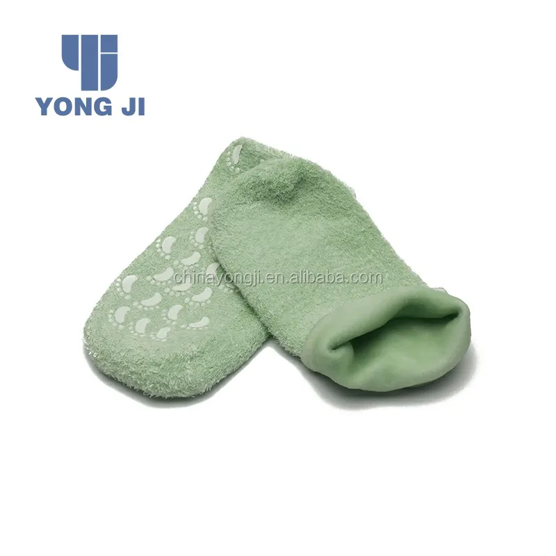 Colorful Pink foot skin care soft ladies gel socks sock for dry feet