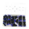 24 pcs/ box Plastic pneumatic hydraulic quick disconnect coupling fittings plastic fitting/connector/coupling,hose connector