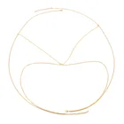 VD Sexy Belly Waist Chain Bikini Body Chain Summer Beach Body Jewelry Set for Women Girls Gold Tone