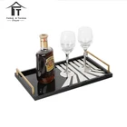 Wholesale hotel bathroom amenities serving tray beer tray coffee mdf wooden tray