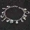 K-36 key lock heart ball star cross moon charm chain Bracelet