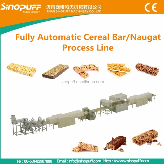 "musli"type- chocolate bar production line/cereal bar