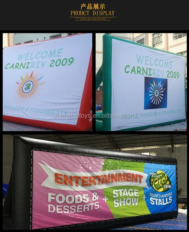 5*4 m outdoor airtight floating display billboard used for
