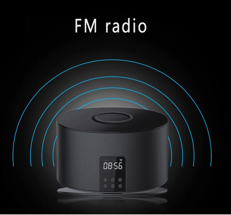 new products Multi-function subwoofer speaker portable power bank 4000mah with alarm clock - ANKUX.COM