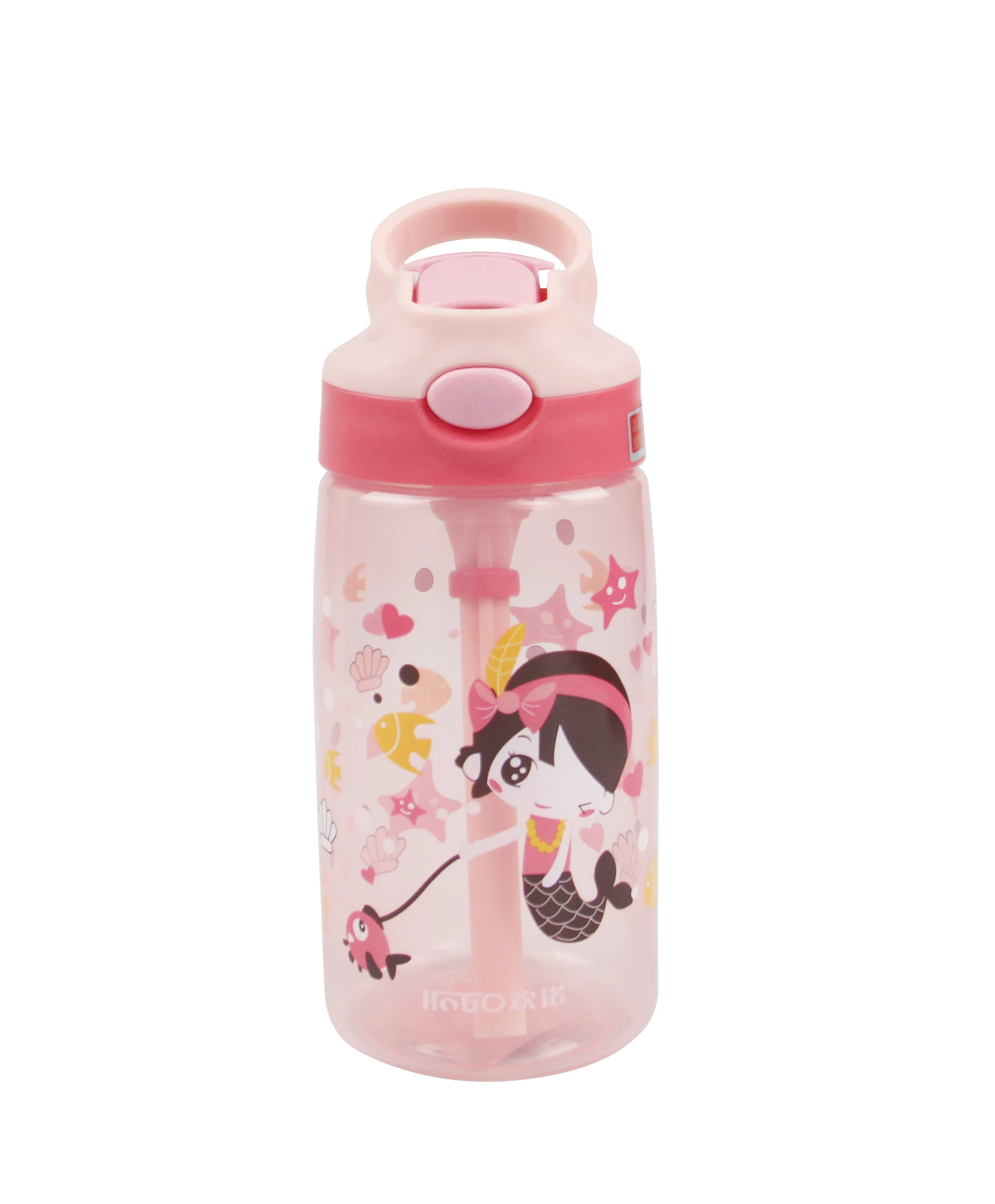 470 ml kids water bottle with straw for babies and toddlers, bpa