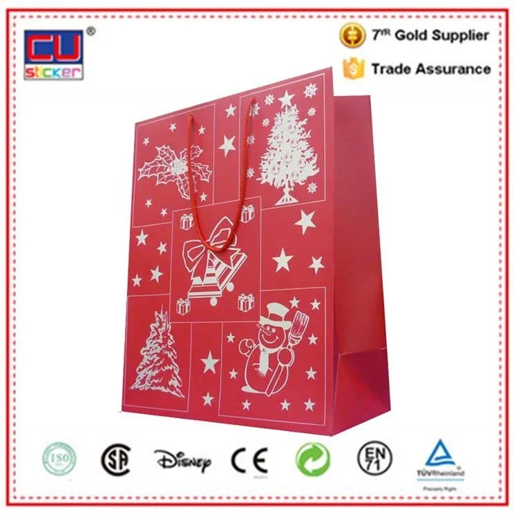 merry christmas gift paper bags
