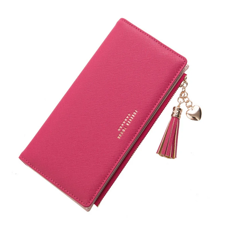 Korean version 2019 new design women pu leather wallet wholesale fashion cross fringe zipper purse wallet, Red / black / blue / pink / grey
Korean version 2019 new design women pu leather wallet wholesale fashion cross fringe zipper purse wallet, Red / black / blue / pink / grey