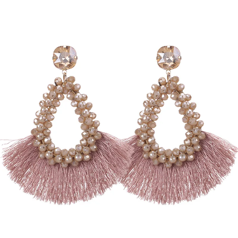 Sehuoran Crystal Beaded Earrings Minimalist Drop Tassel Earrings For Women Rhinestone Earrings, 15 color
Sehuoran Crystal Beaded Earrings Minimalist Drop Tassel Earrings For Women Rhinestone Earrings, 15 color