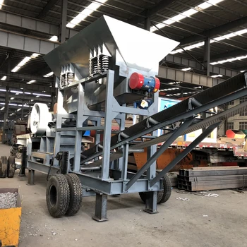 Fully Automatic jaw crusher plant , jaw crusher with screen all in one machine