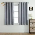 3D embossed curtain fabrics turkey office blackout curtain roller tape eyelets