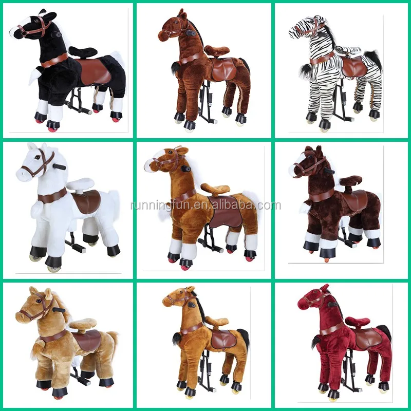 トップ販売ce乗馬ぬいぐるみウォーキングメカニカル馬のおもちゃ、おもちゃに乗る馬子供のため、ロッキング馬大人仕入れ・メーカー・工場