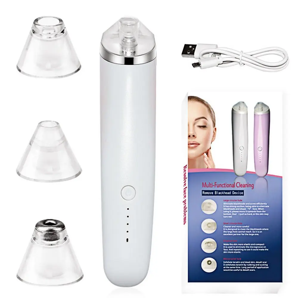 Electronic Vacuum Facial Pore Cleaner Nose Blackhead Acne Remover, White / rose golden
Electronic Vacuum Facial Pore Cleaner Nose Blackhead Acne Remover, White / rose golden